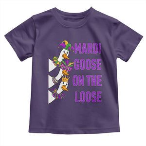 Funny Mardi Gras Toddler T Shirt Louisiana Carnival Silly Goose Festival TS14 Purple Print Your Wear