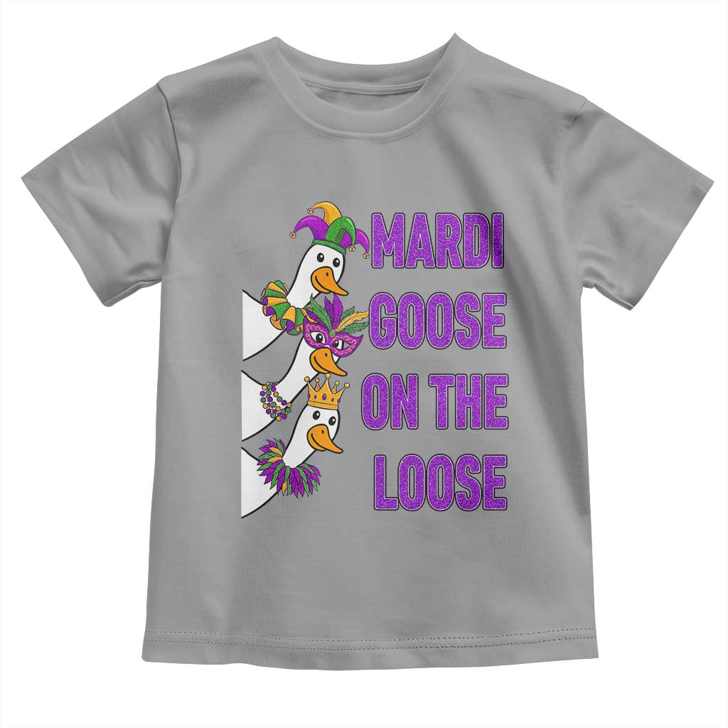 Funny Mardi Gras Toddler T Shirt Louisiana Carnival Silly Goose Festival TS14 Sport Gray Print Your Wear