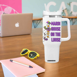 Funny Mardi Gras Tumbler With Handle Louisiana Carnival Silly Goose Festival TS14 Print Your Wear