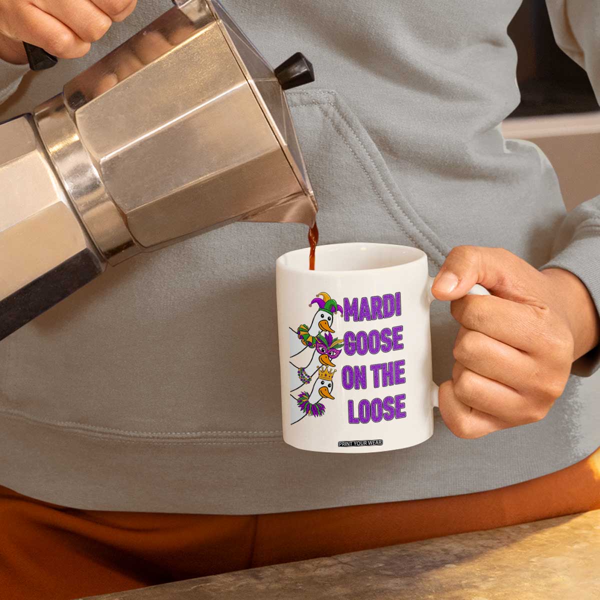 Funny Mardi Gras Coffee Mug Louisiana Carnival Silly Goose Festival TS14 Print Your Wear
