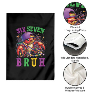 67 Mardi Gras Garden Flag Funny Crawfish Six Seven Bruh Meme TS14 Print Your Wear