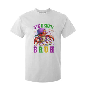 67 Mardi Gras T Shirt For Kid Funny Crawfish Six Seven Bruh Meme TS14 White Print Your Wear