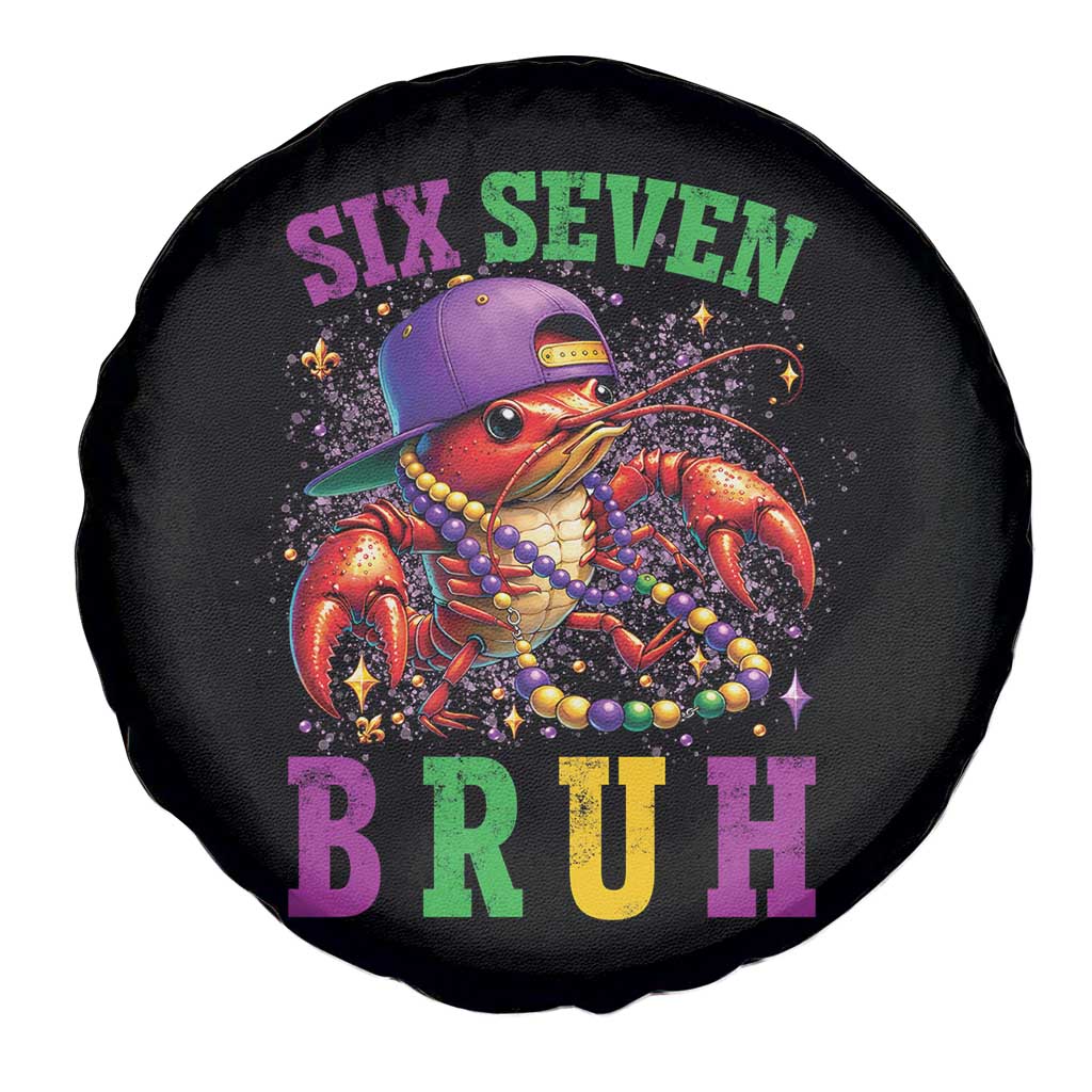 67 Mardi Gras Spare Tire Cover Funny Crawfish Six Seven Bruh Meme TS14 Print Your Wear