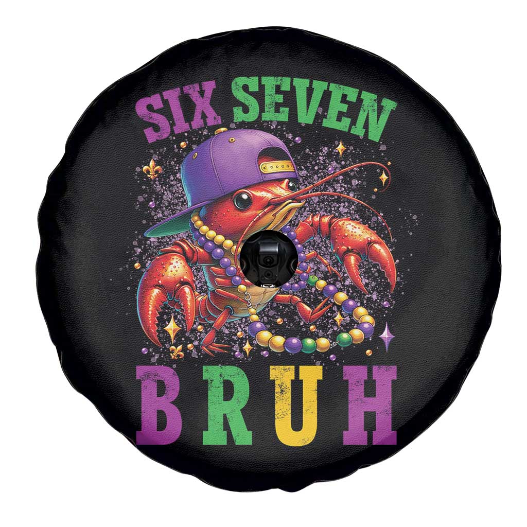 67 Mardi Gras Spare Tire Cover Funny Crawfish Six Seven Bruh Meme TS14 Print Your Wear