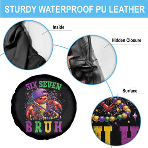 67 Mardi Gras Spare Tire Cover Funny Crawfish Six Seven Bruh Meme TS14 Print Your Wear