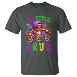 67 Mardi Gras T Shirt Funny Crawfish Six Seven Bruh Meme TS14 Dark Heather Print Your Wear
