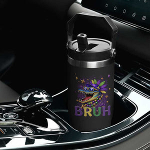67 Mardi Gras Flip Straw Tumbler Funny Alligator Six Seven Bruh Meme TS14 Print Your Wear