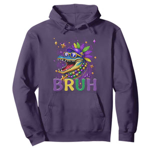 67 Mardi Gras Hoodie Funny Alligator Six Seven Bruh Meme TS14 Purple Print Your Wear
