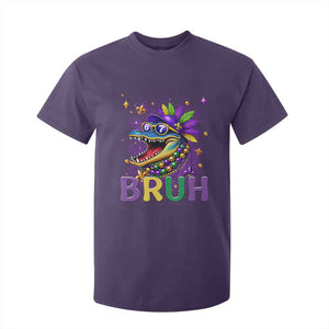 67 Mardi Gras T Shirt For Kid Funny Alligator Six Seven Bruh Meme TS14 Purple Print Your Wear