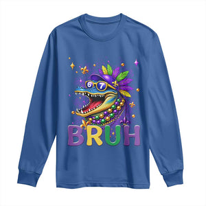 67 Mardi Gras Long Sleeve Shirt Funny Alligator Six Seven Bruh Meme TS14 Royal Blue Print Your Wear