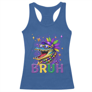 67 Mardi Gras Racerback Tank Top Funny Alligator Six Seven Bruh Meme TS14 Royal Blue Print Your Wear