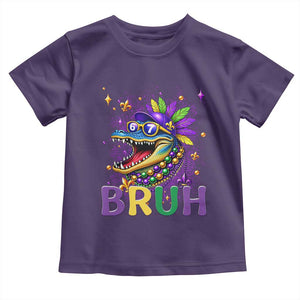 67 Mardi Gras Toddler T Shirt Funny Alligator Six Seven Bruh Meme TS14 Purple Print Your Wear