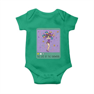 The Life Of The Mardi Gras Queen Baby Onesie TS14 Irish Green Print Your Wear