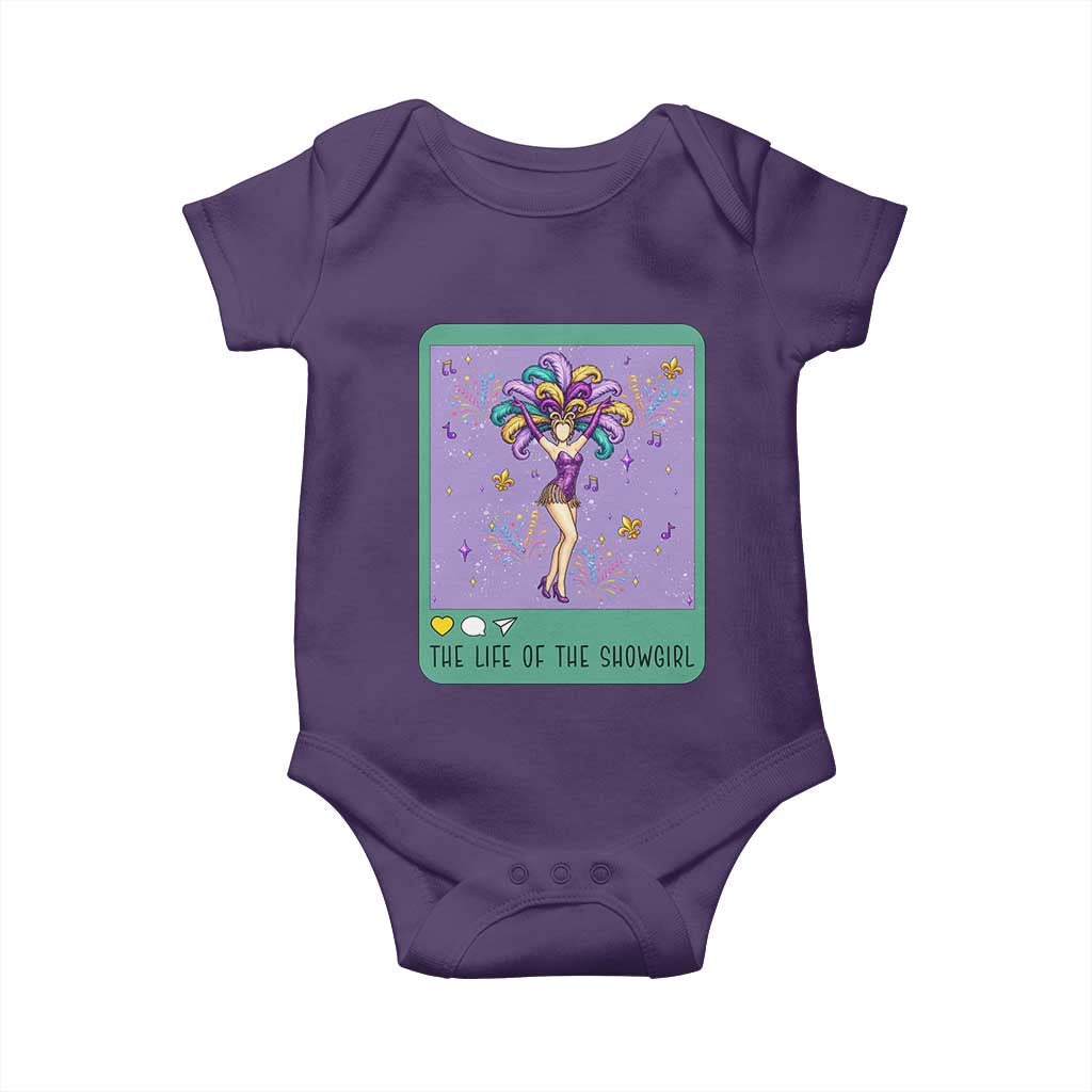 The Life Of The Mardi Gras Queen Baby Onesie TS14 Purple Print Your Wear