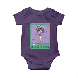 The Life Of The Mardi Gras Queen Baby Onesie TS14 Purple Print Your Wear