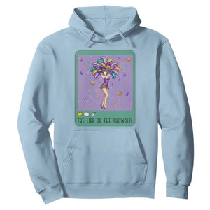 The Life Of The Mardi Gras Queen Hoodie TS14 Light Blue Print Your Wear