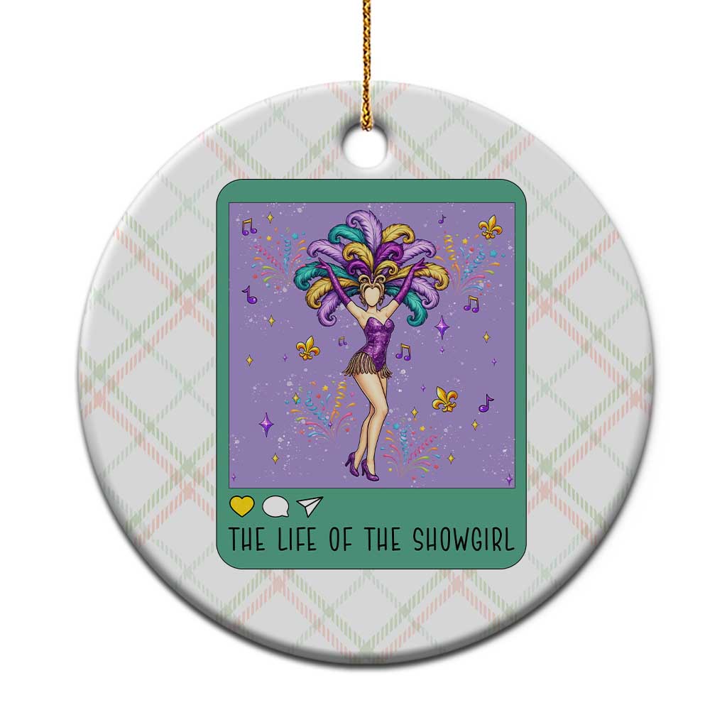 The Life Of The Mardi Gras Queen Ceramic Ornament TS14 1pc Christmas Plaid Print Your Wear
