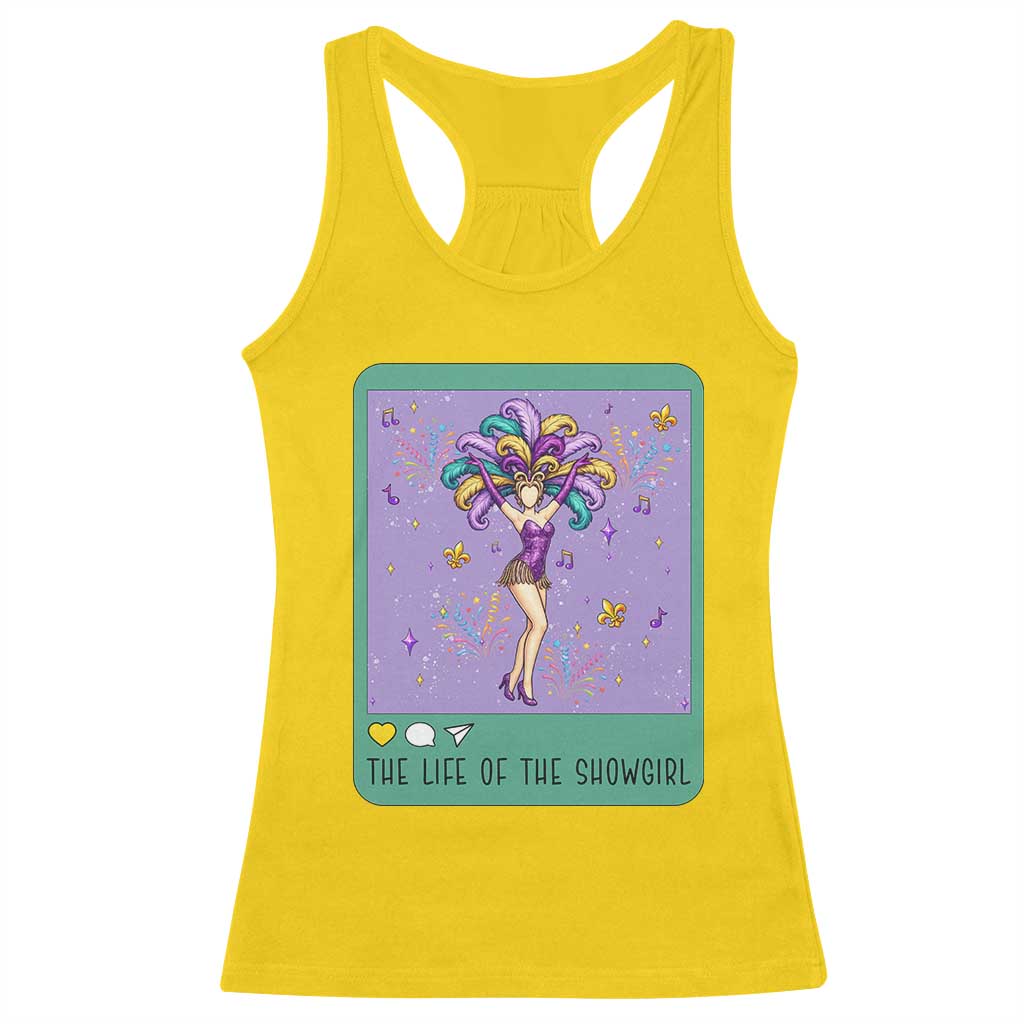 The Life Of The Mardi Gras Queen Racerback Tank Top TS14 Daisy Print Your Wear