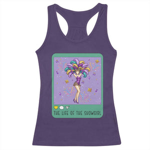 The Life Of The Mardi Gras Queen Racerback Tank Top TS14 Purple Print Your Wear