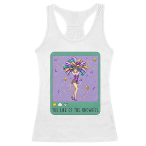 The Life Of The Mardi Gras Queen Racerback Tank Top TS14 White Print Your Wear