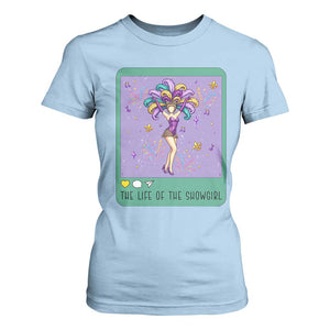 The Life Of The Mardi Gras Queen T Shirt For Women TS14 Light Blue Print Your Wear