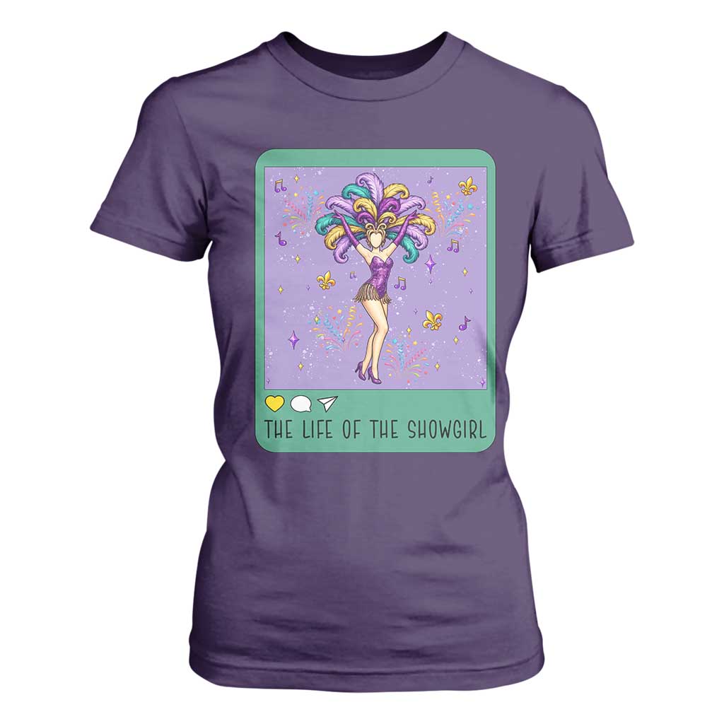 The Life Of The Mardi Gras Queen T Shirt For Women TS14 Purple Print Your Wear