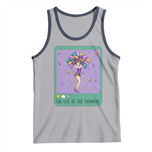 The Life Of The Mardi Gras Queen Tank Top TS14 Athletic Heather Navy Print Your Wear