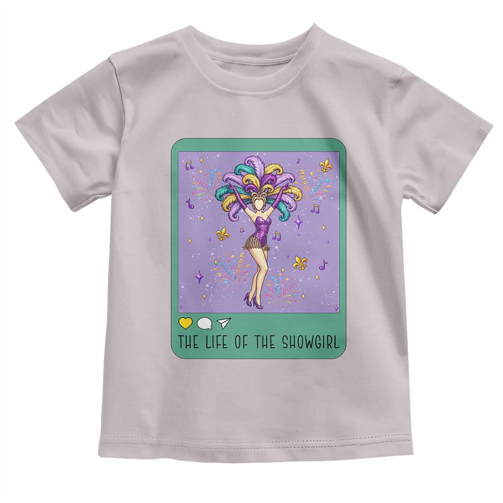 The Life Of The Mardi Gras Queen Toddler T Shirt TS14 Ice Gray Print Your Wear