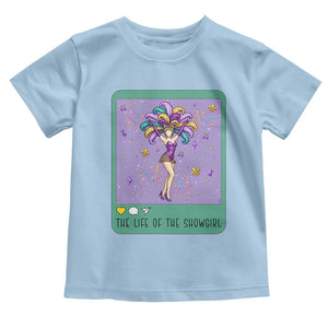 The Life Of The Mardi Gras Queen Toddler T Shirt TS14 Light Blue Print Your Wear