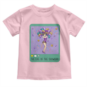 The Life Of The Mardi Gras Queen Toddler T Shirt TS14 Light Pink Print Your Wear