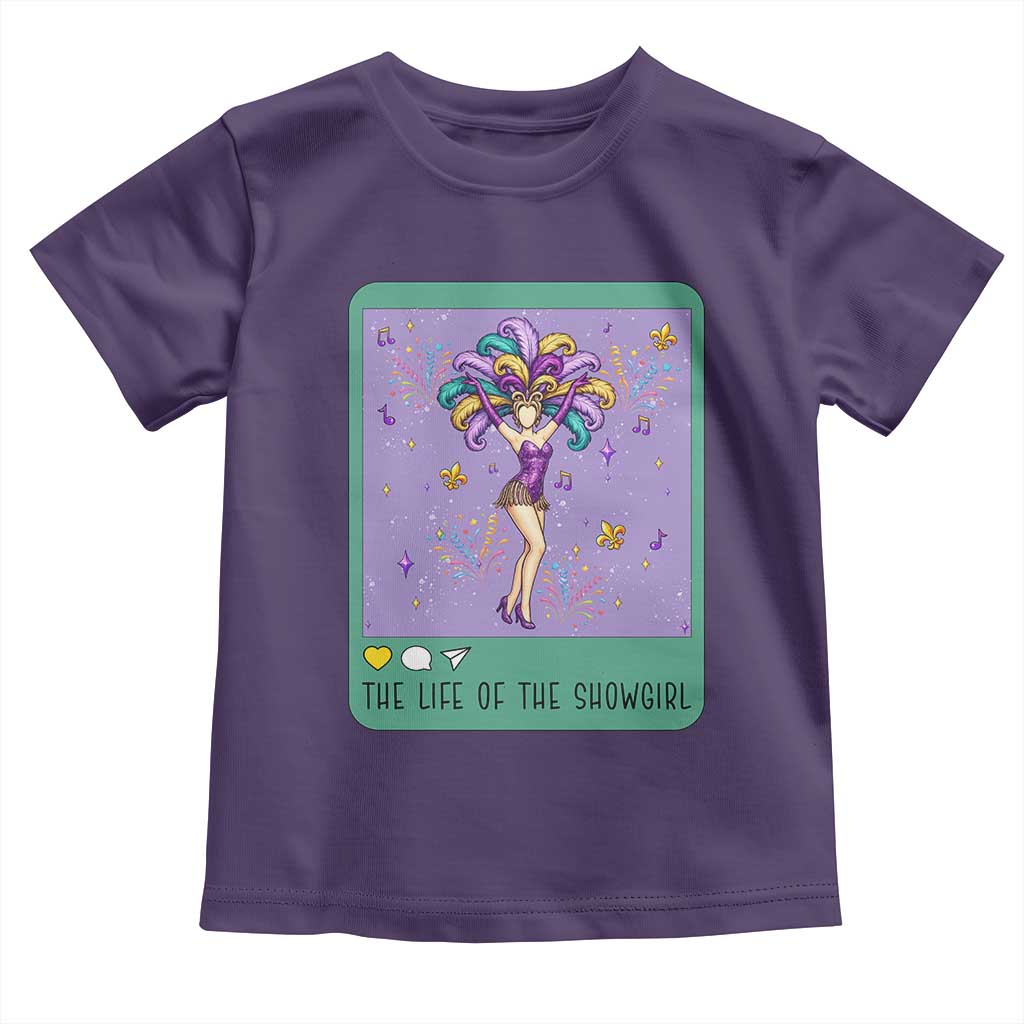 The Life Of The Mardi Gras Queen Toddler T Shirt TS14 Purple Print Your Wear