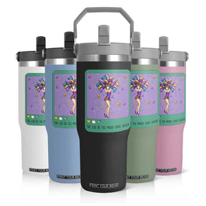 The Life Of The Mardi Gras Queen Flip Straw Tumbler TS14 Print Your Wear