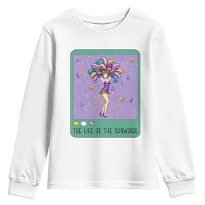 The Life Of The Mardi Gras Queen Youth Sweatshirt TS14 White Print Your Wear