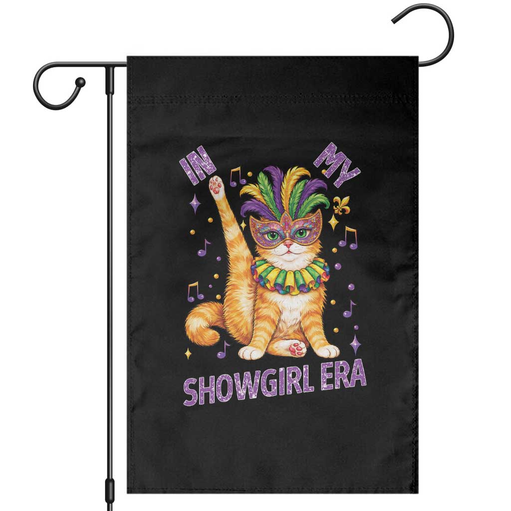 Mardi Gras Cat Garden Flag In My Showgirl Era TS14 Black Print Your Wear