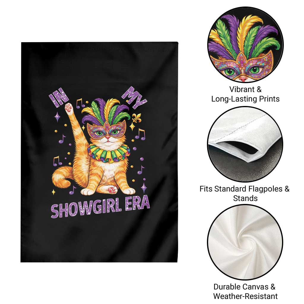 Mardi Gras Cat Garden Flag In My Showgirl Era TS14 Print Your Wear