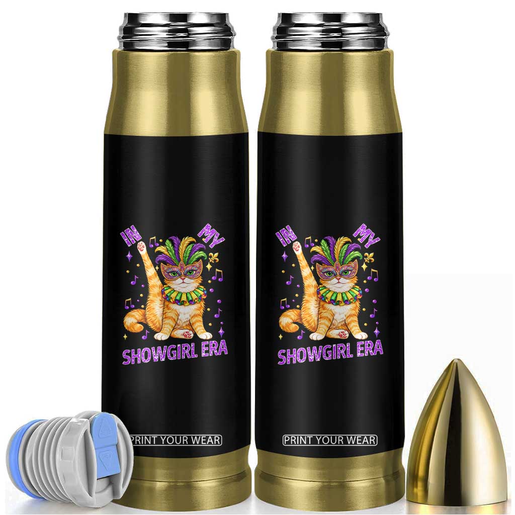 Mardi Gras Cat Bullet Tumbler In My Showgirl Era TS14 Black Print Your Wear