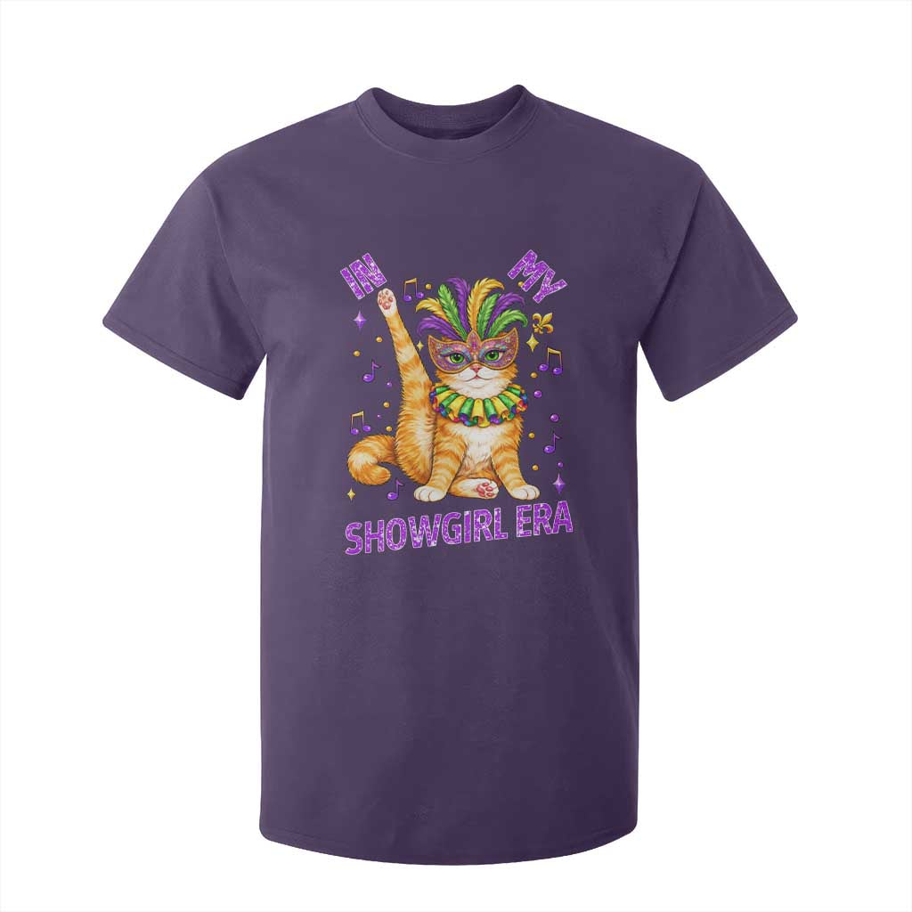 Mardi Gras Cat T Shirt For Kid In My Showgirl Era TS14 Purple Print Your Wear