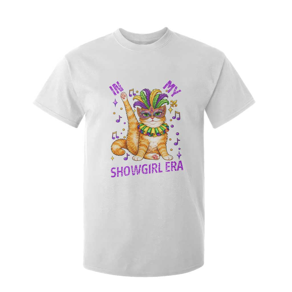 Mardi Gras Cat T Shirt For Kid In My Showgirl Era TS14 White Print Your Wear