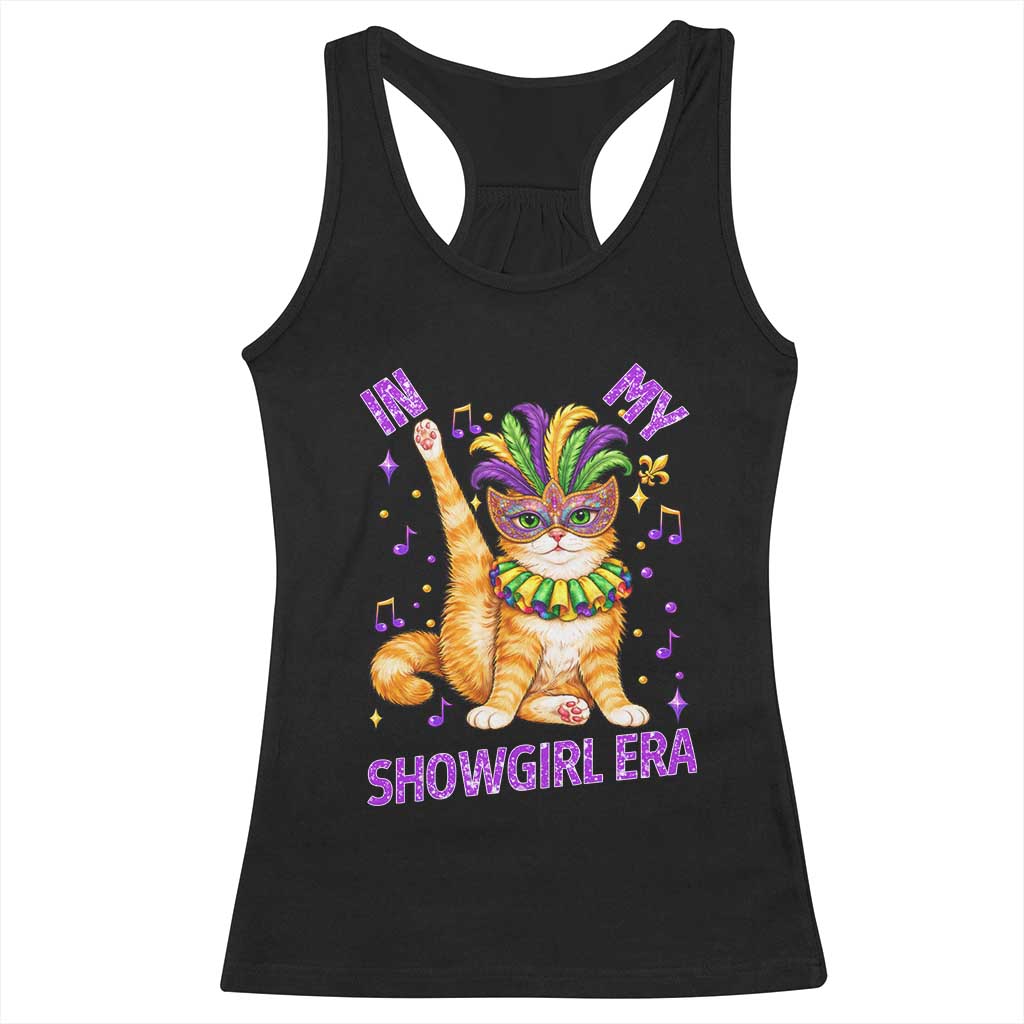 Mardi Gras Cat Racerback Tank Top In My Showgirl Era TS14 Black Print Your Wear