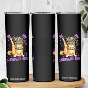 Mardi Gras Cat Skinny Tumbler In My Showgirl Era TS14 Print Your Wear