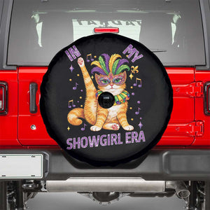 Mardi Gras Cat Spare Tire Cover In My Showgirl Era TS14 Black Print Your Wear