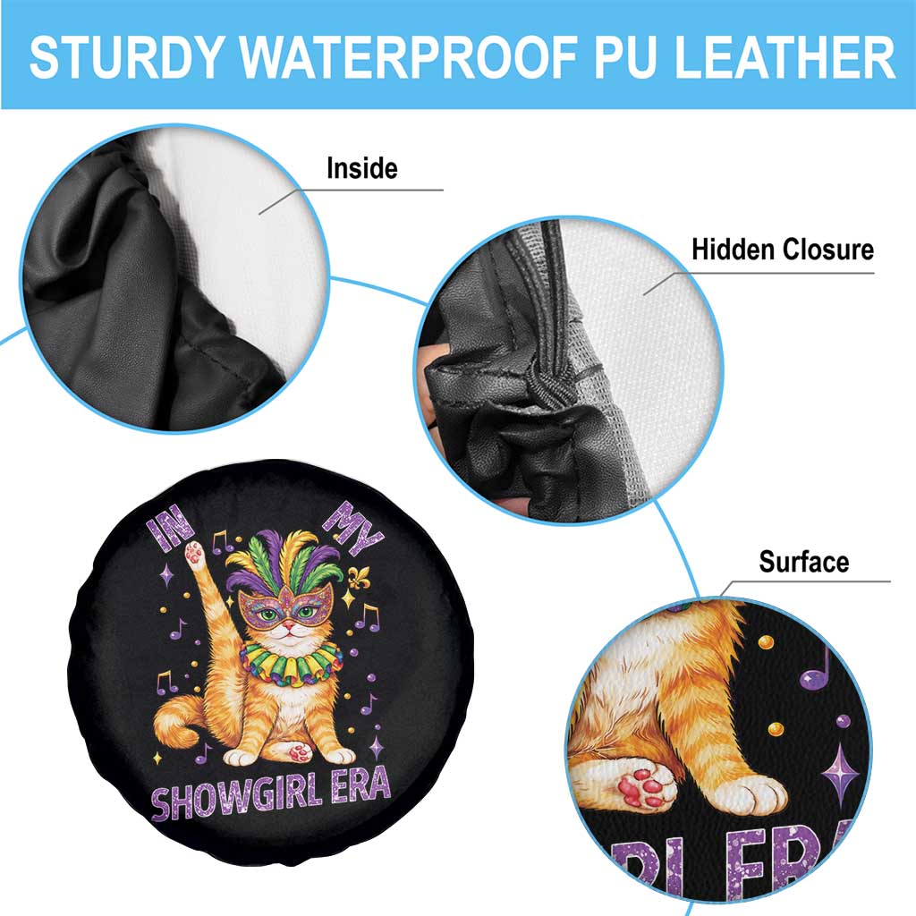 Mardi Gras Cat Spare Tire Cover In My Showgirl Era TS14 Print Your Wear