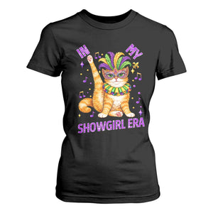 Mardi Gras Cat T Shirt For Women In My Showgirl Era TS14 Black Print Your Wear