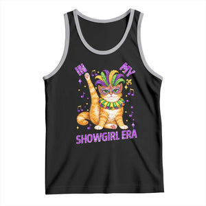 Mardi Gras Cat Tank Top In My Showgirl Era TS14 Black Athletic Heather Print Your Wear