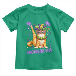 Mardi Gras Cat Toddler T Shirt In My Showgirl Era TS14 Irish Green Print Your Wear