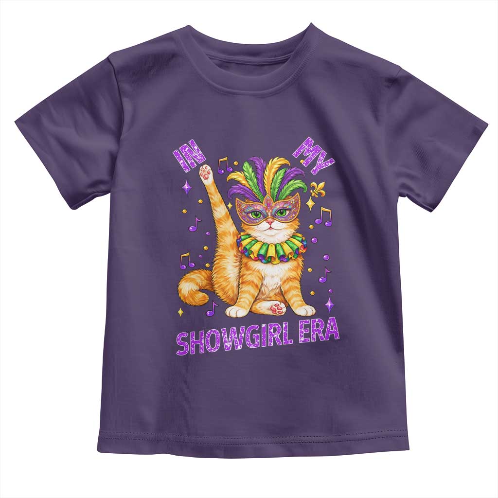 Mardi Gras Cat Toddler T Shirt In My Showgirl Era TS14 Purple Print Your Wear