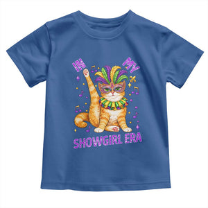 Mardi Gras Cat Toddler T Shirt In My Showgirl Era TS14 Royal Blue Print Your Wear