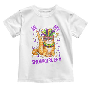 Mardi Gras Cat Toddler T Shirt In My Showgirl Era TS14 White Print Your Wear
