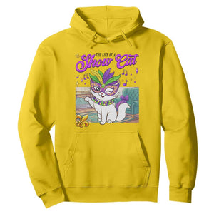Cute Mardi Gras Cat Hoodie The Life Of The Showcat TS14 Daisy Print Your Wear