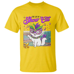 Cute Mardi Gras Cat T Shirt The Life Of The Showcat TS14 Daisy Print Your Wear